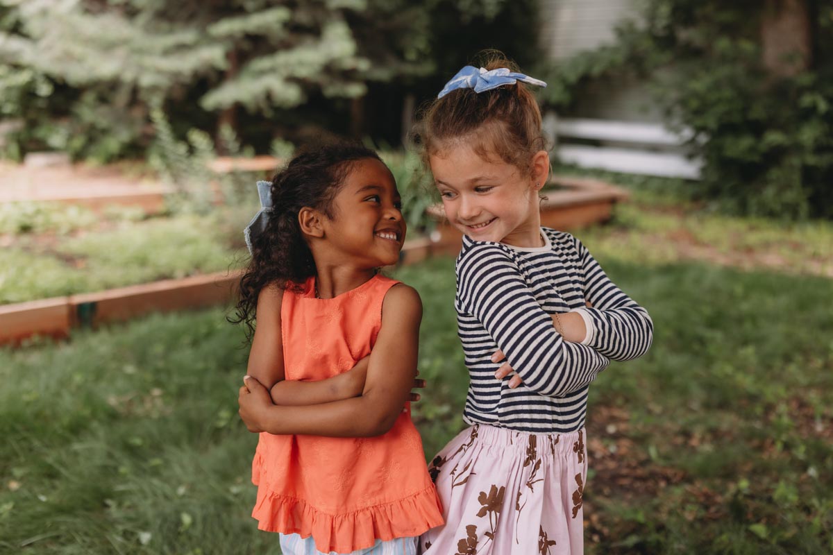kids standing together